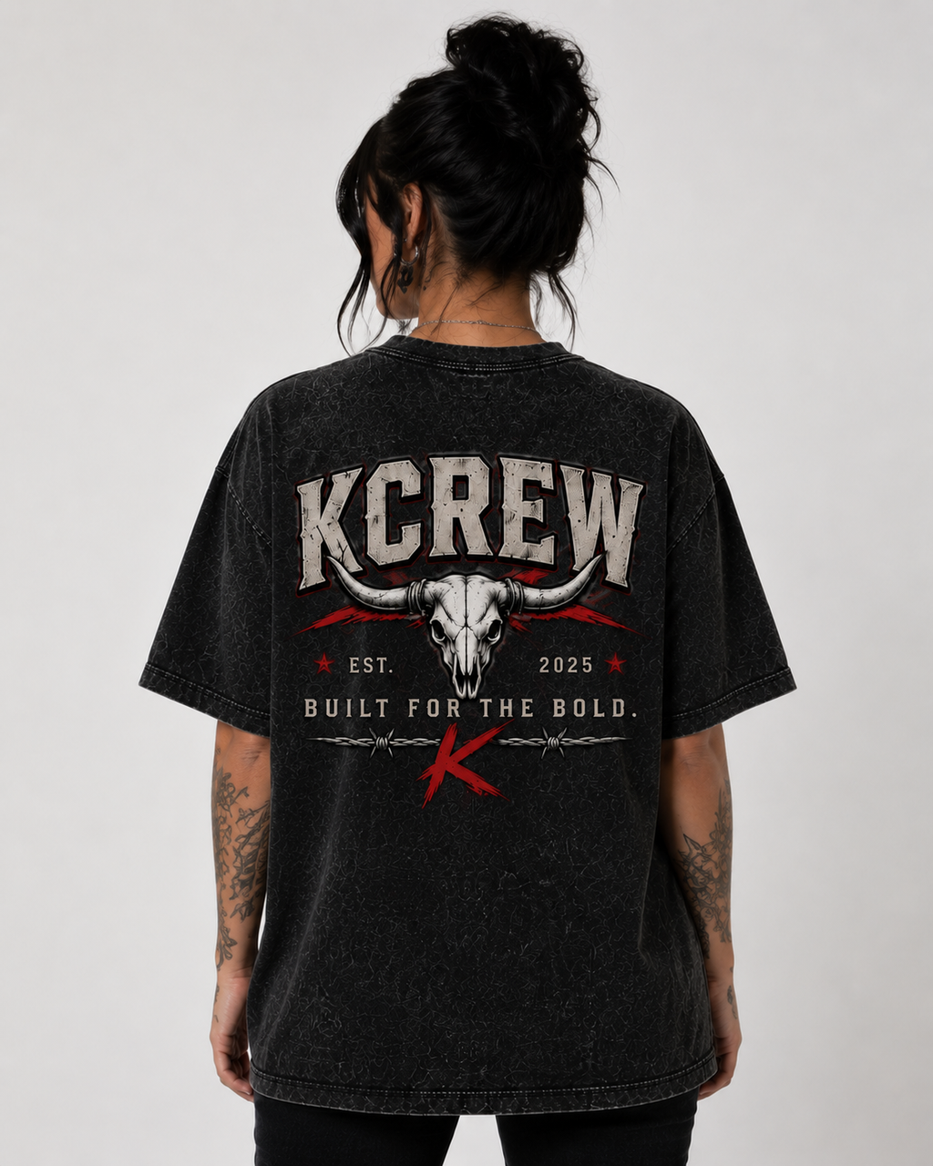Bull Skull Wash Tee